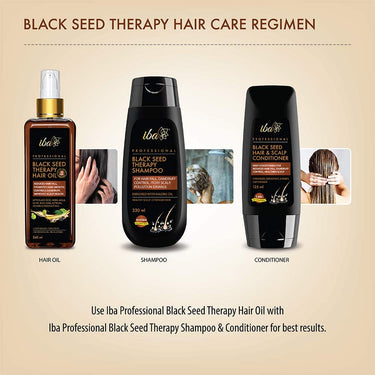 Iba Professional Black Seed Therapy Hair Oil - 240ml | Lightweight | Non-Sticky | Mineral Oil Free | Halal Certified & Vegan